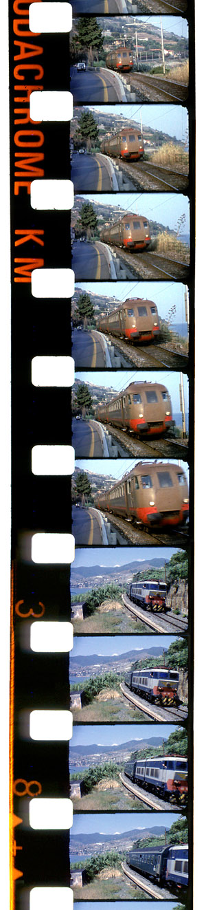 LINEA DI COSTA</b> - Panorami della costa ligure - Pellicola 8 mm