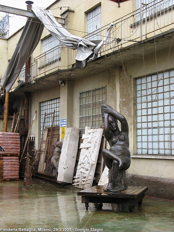 Fonderia Artistica Battaglia - Cortile interno.