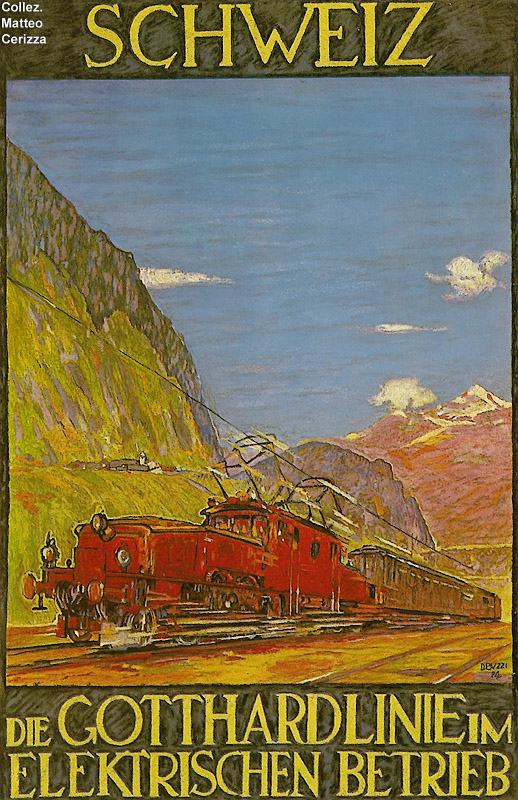 Manifesti ferroviari - Gottardo.