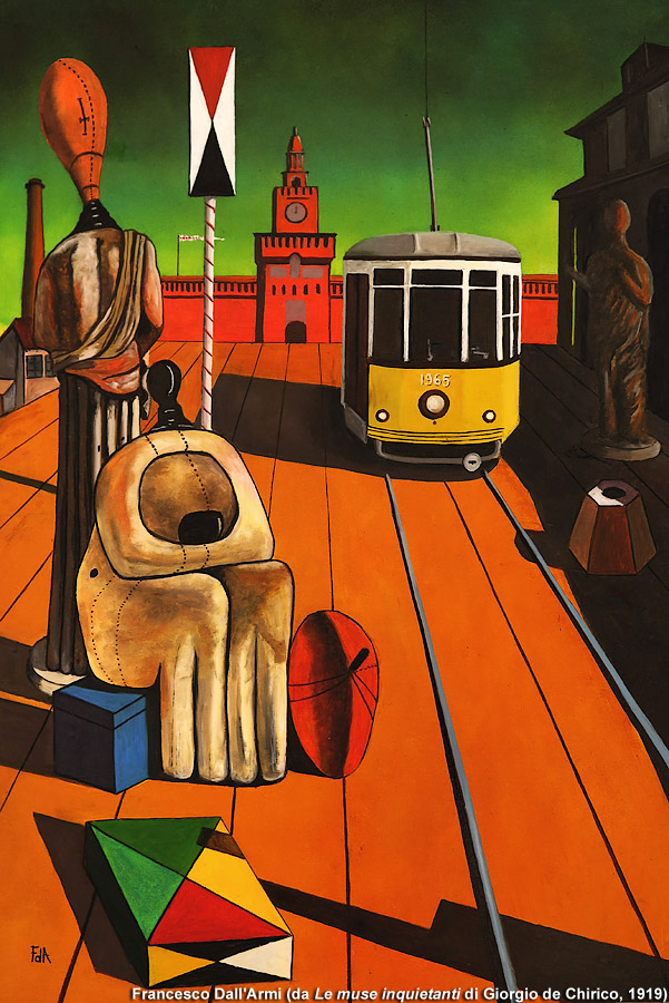 Quadri di Francesco Dall'Armi - La fermata del tram.