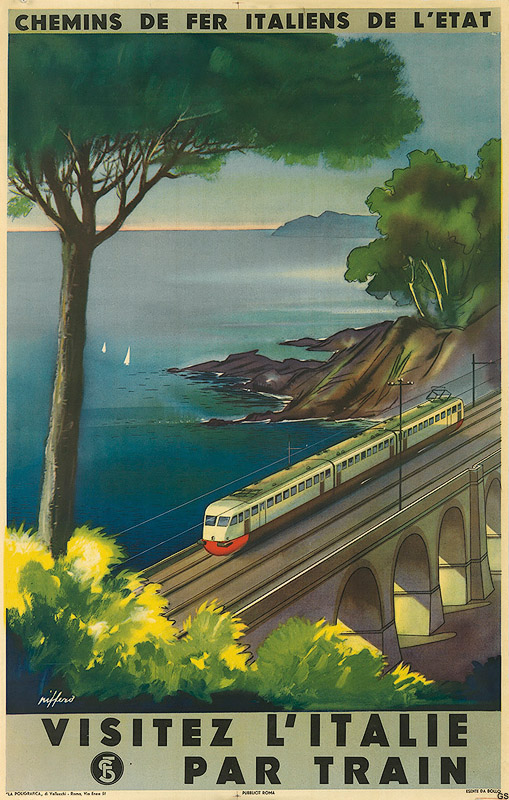 Manifesti ferroviari - Elettrotreno FS.