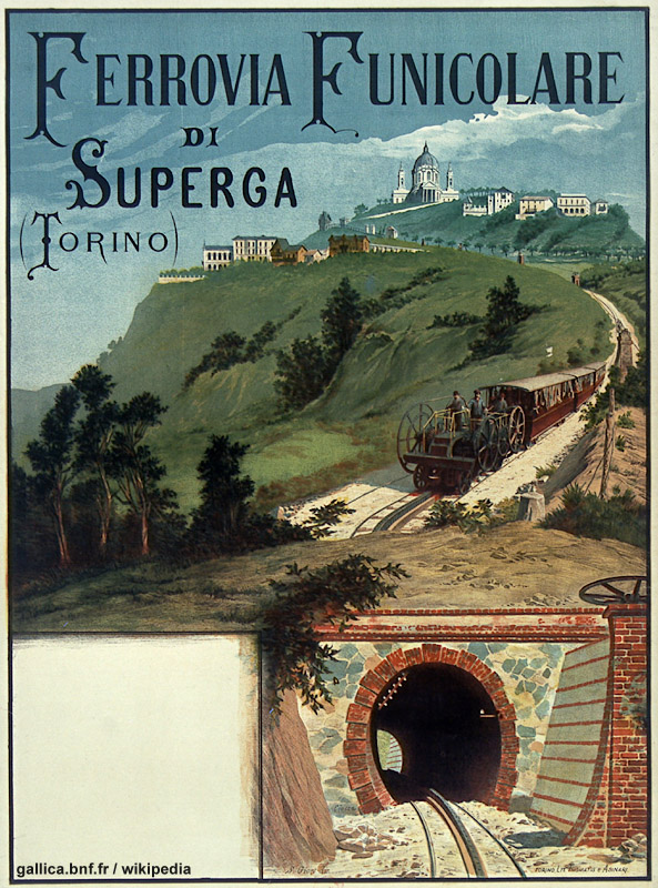 Manifesti ferroviari - Superga.