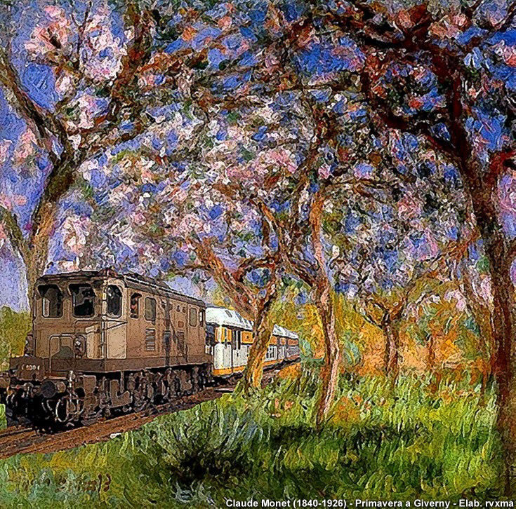 Un treno dentro il quadro! - Claude Monet (1840-1926)