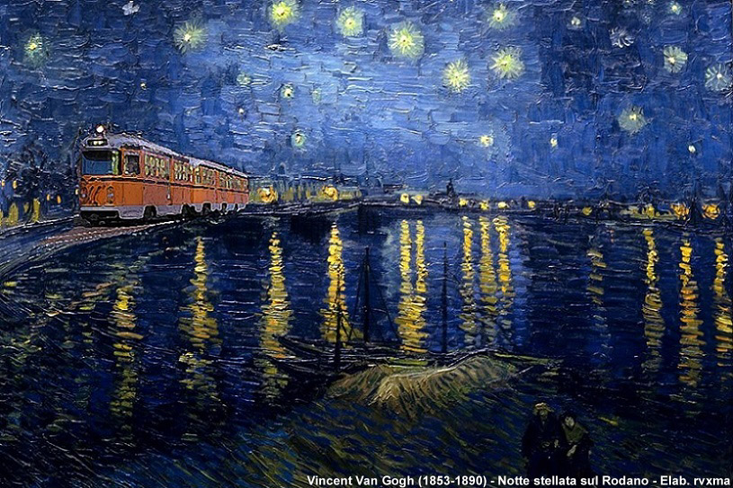 Un treno dentro il quadro! - Vincent Van Gogh (1853-1890)
