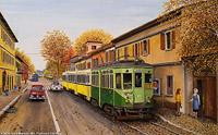 Quadri di Francesco Dall'Armi - Tram a Nova Milanese.