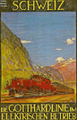 Manifesti ferroviari - Gottardo.