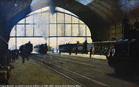 Milano nelle vedute ottocentesche - La stazione centrale di Milano nel 1889