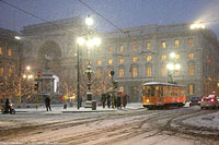 Neve sulla citt - Piazza Scala.