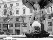 Neve sulla citt - Piazza Fontana.