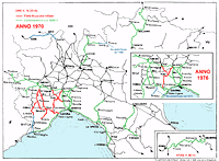 La rete trifase - Anni 1970 e 1976.