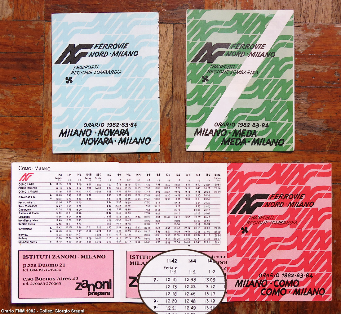 Altri orari - Orario FNM 1982.