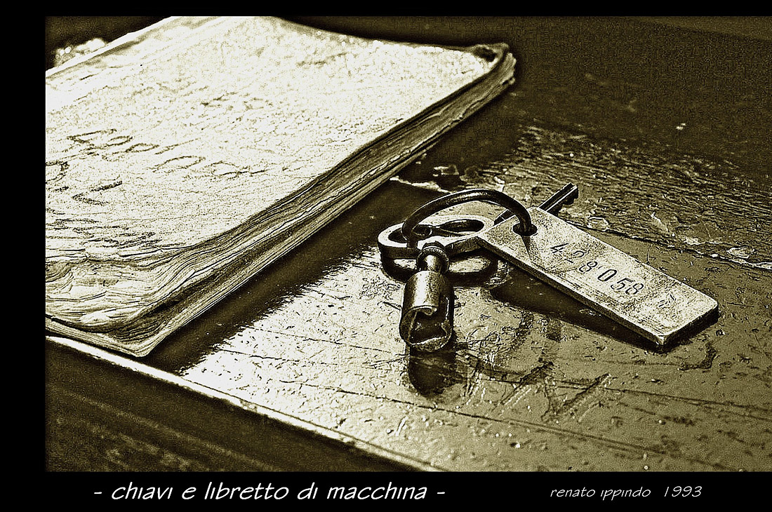 Astrazioni ferroviarie - Chiavi e libretto di macchina.