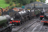 Severn Valley Railway - BR 45110, 43106, 5164, Bridgnorth.