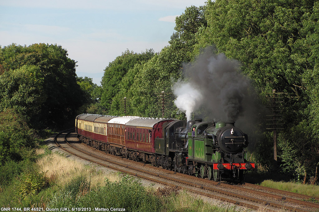Great Central Railway - GNR 1744, BR 46521, Quorn.