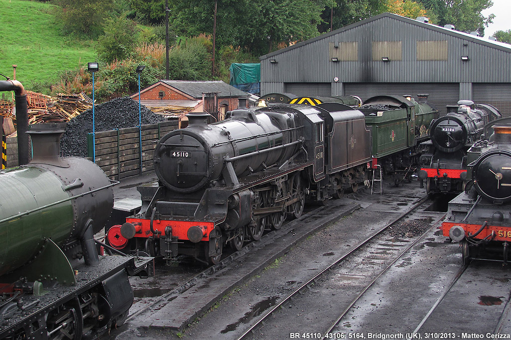 Severn Valley Railway - BR 45110, 43106, 5164, Bridgnorth.