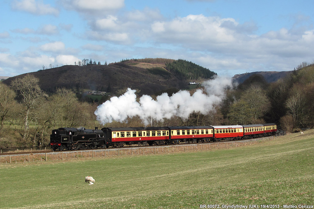 Llangollen Railway - BR 80072, Glyndyfrdwy.