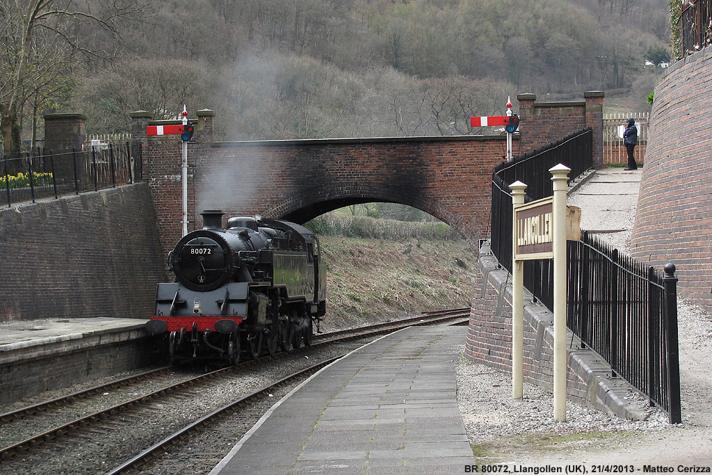 Llangollen Railway - BR 80072, Llangollen.