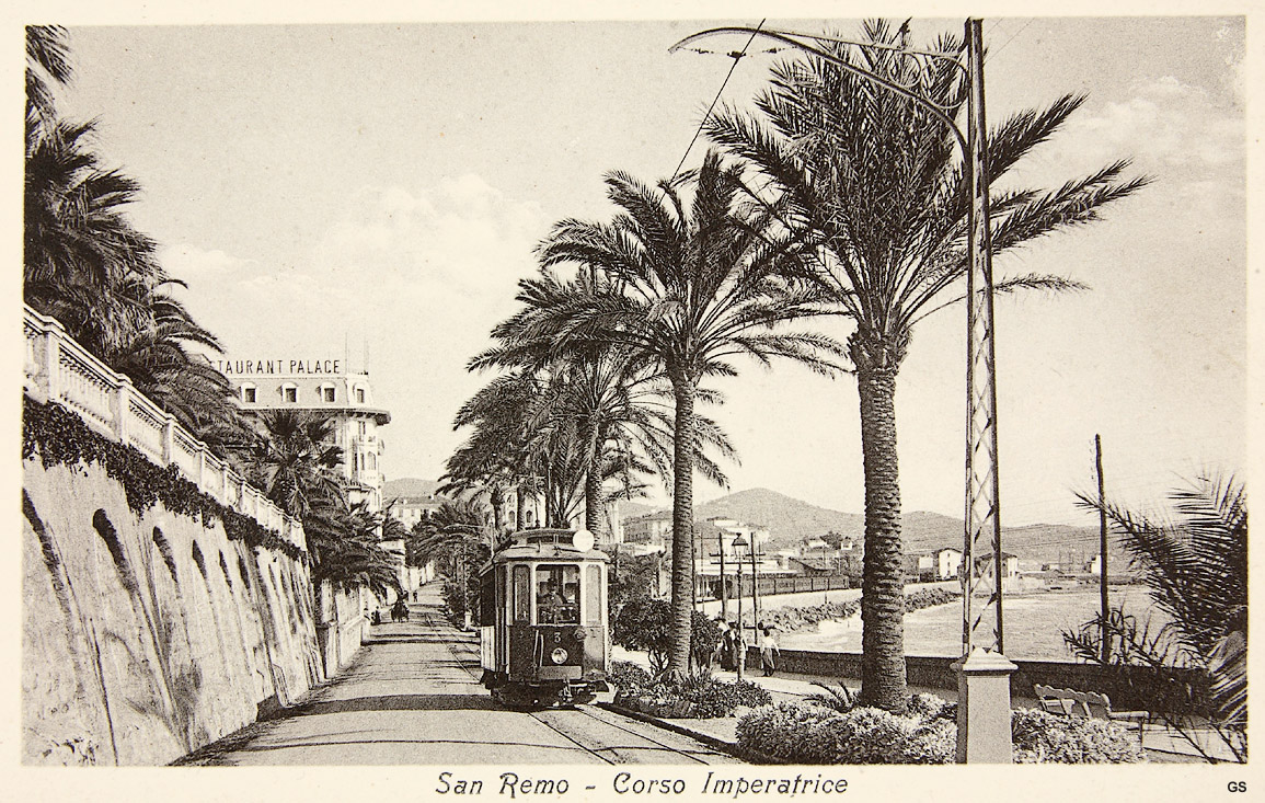 La tranvia Taggia-San Remo-Ospedaletti - Sanremo, Corso Imperatrice.
