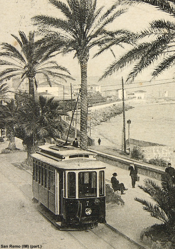 La tranvia Taggia-San Remo-Ospedaletti - Sanremo, Corso Imperatrice (part.).
