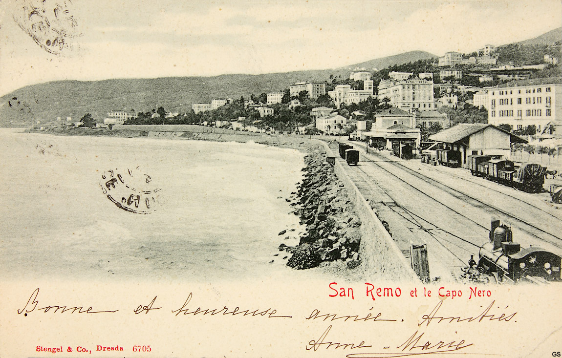 Binari a San Remo - Sanremo, stazione.