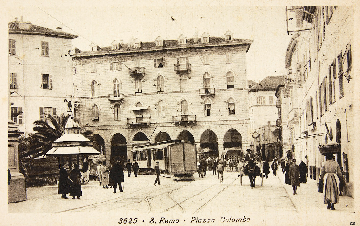 La tranvia Taggia-San Remo-Ospedaletti - Sanremo, P.za Colombo.