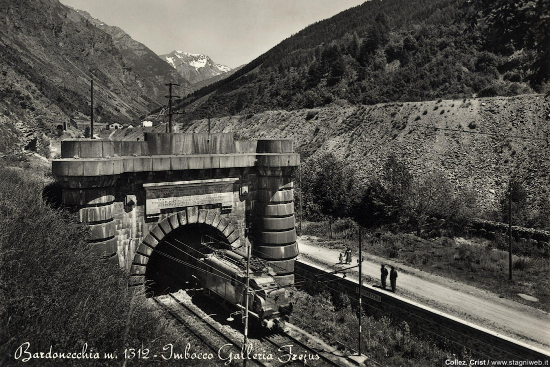 Bardonecchia in cartolina - E.554, Galleria Frejus.