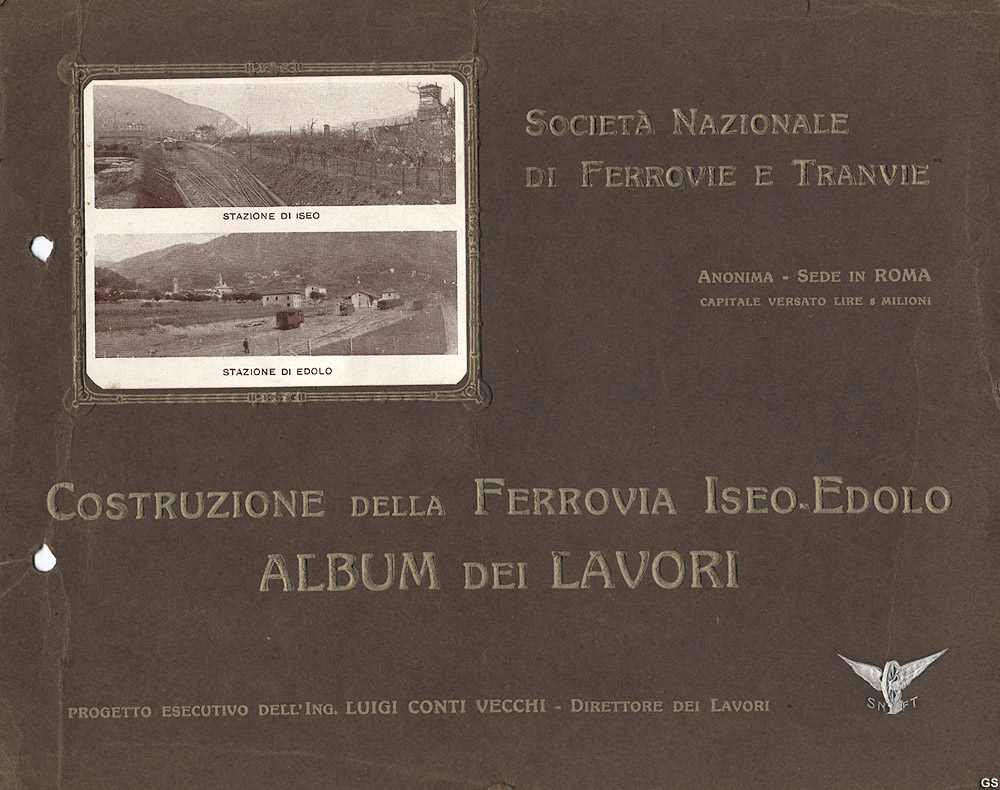 SNFT - Cartoline storiche - Costruzione della ferrovia.