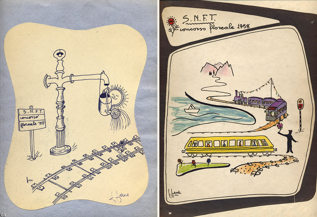 SNFT - Cartoline storiche - Concorso floreale.