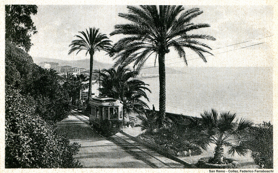La tranvia Taggia-San Remo-Ospedaletti - Sanremo, Corso Imperatrice.