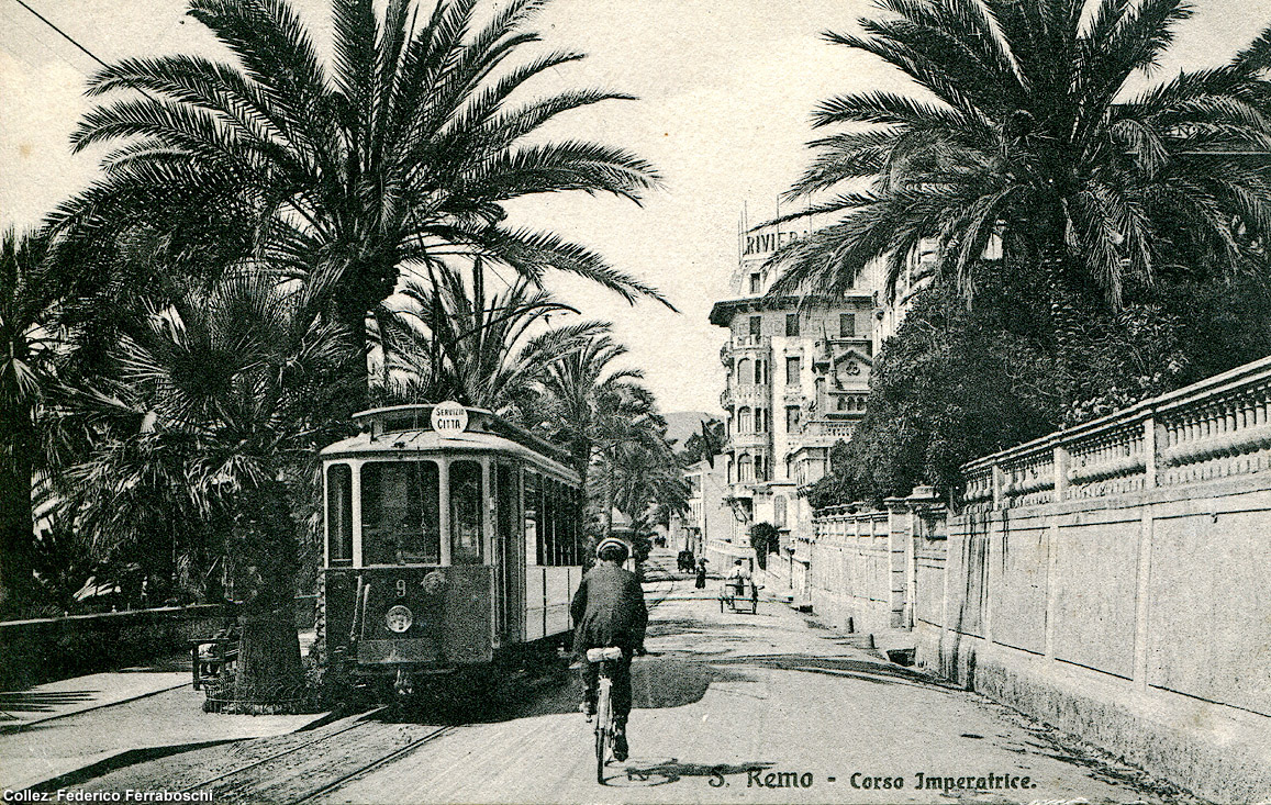 La tranvia Taggia-San Remo-Ospedaletti - Sanremo, Corso Imperatrice.
