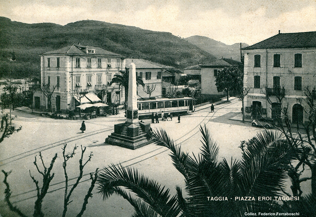 La tranvia Taggia-San Remo-Ospedaletti - Taggia, p.za Eroi Taggesi.