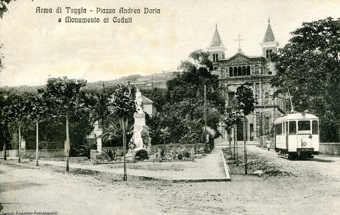 La tranvia Taggia-San Remo-Ospedaletti - Arma, P.za Doria.