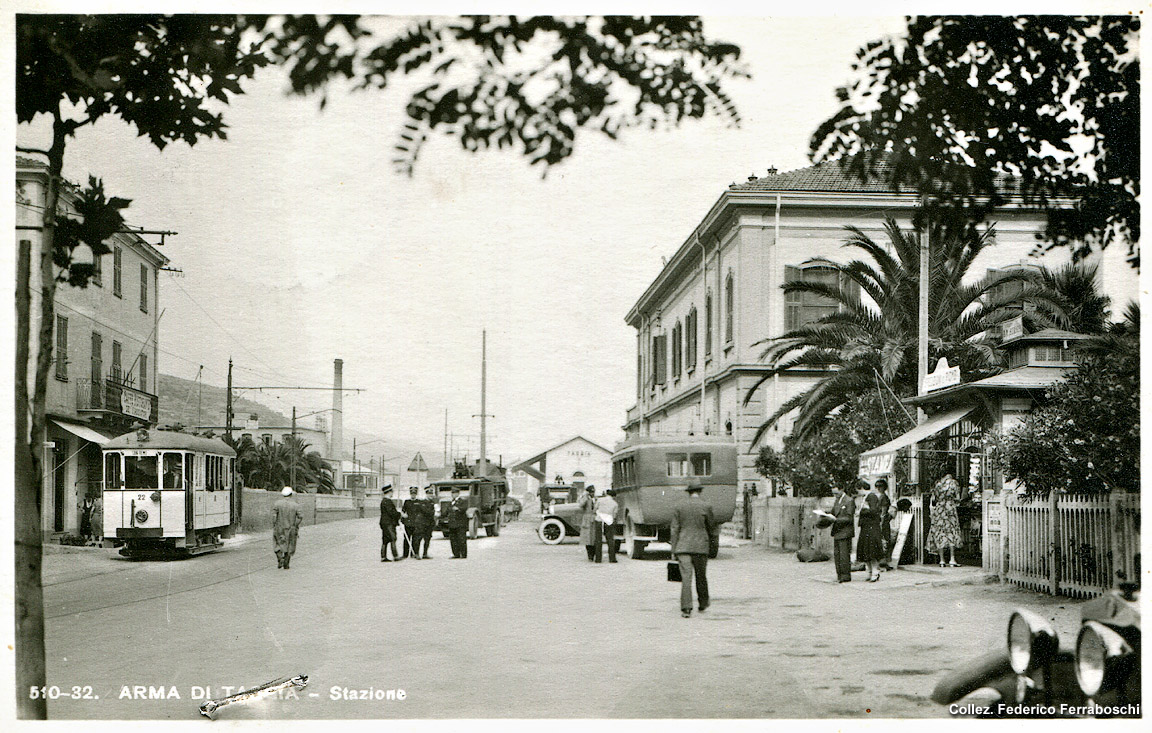 La tranvia Taggia-San Remo-Ospedaletti - Arma, stazione.