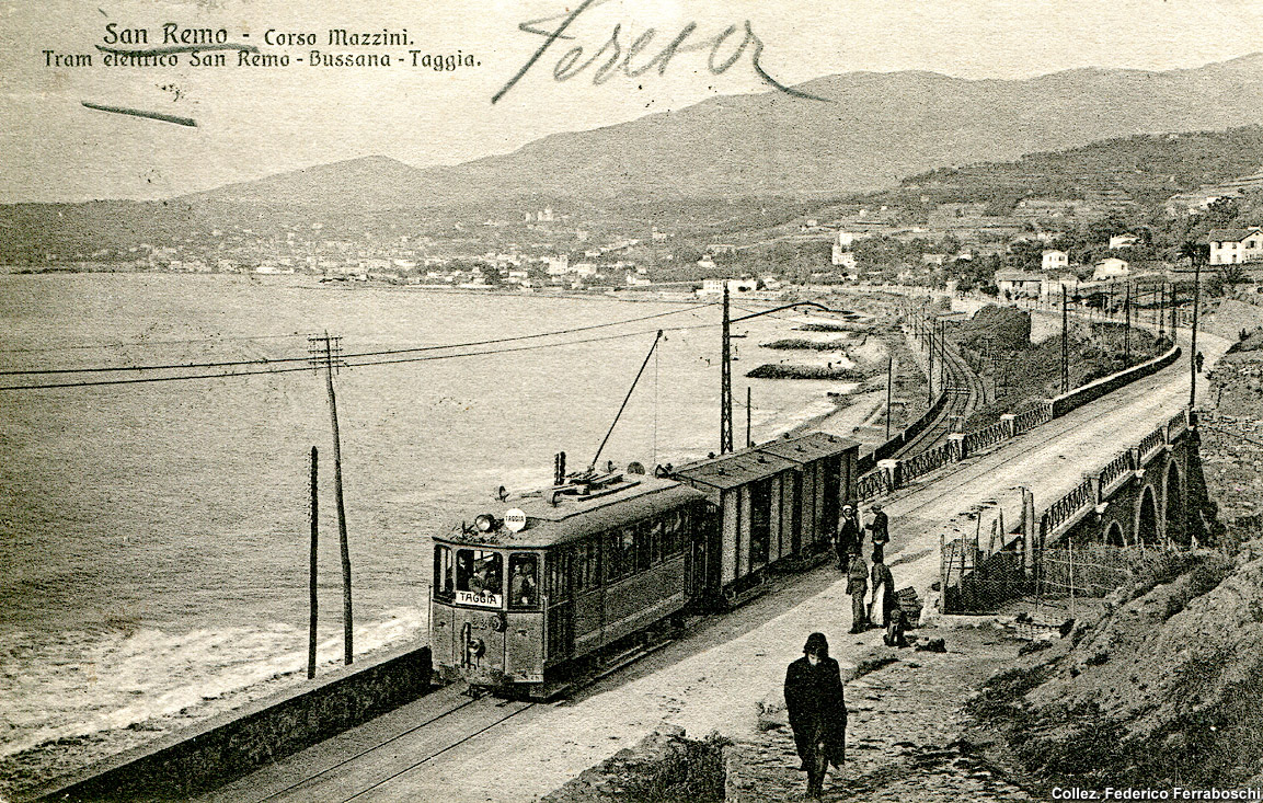 La tranvia Taggia-San Remo-Ospedaletti - Sanremo.