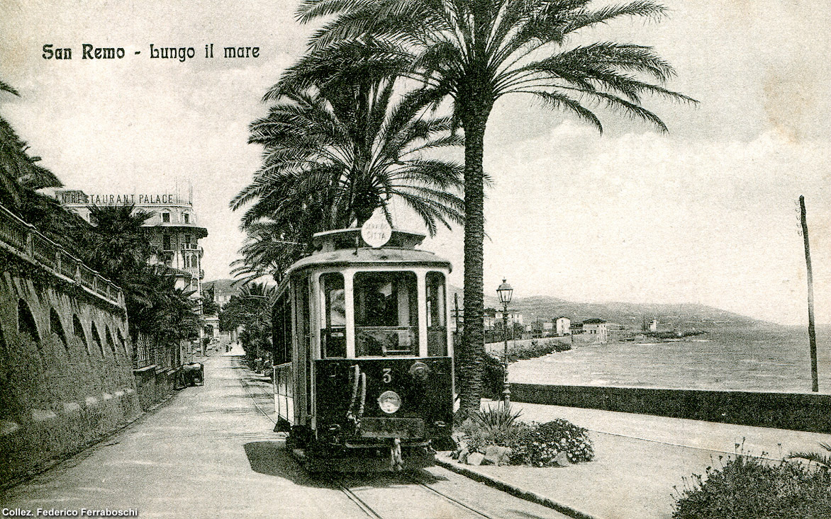 La tranvia Taggia-San Remo-Ospedaletti - Sanremo, Corso Imperatrice.