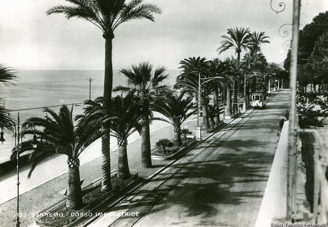 La tranvia Taggia-San Remo-Ospedaletti - Sanremo, Corso Imperatrice.