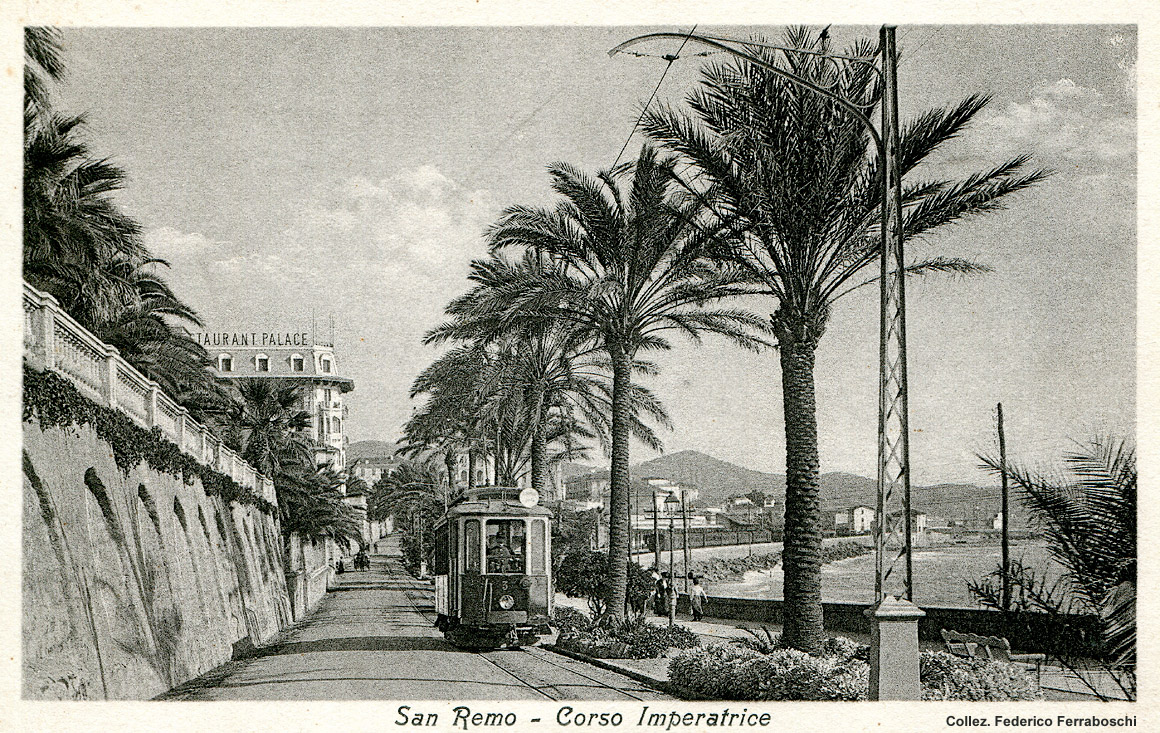 La tranvia Taggia-San Remo-Ospedaletti - Sanremo, Corso Imperatrice.