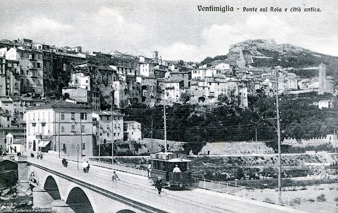 Le tranvie Ventimiglia-Bordighera e Oneglia-Porto Maurizio - Ventimiglia, ponte sul Roia.