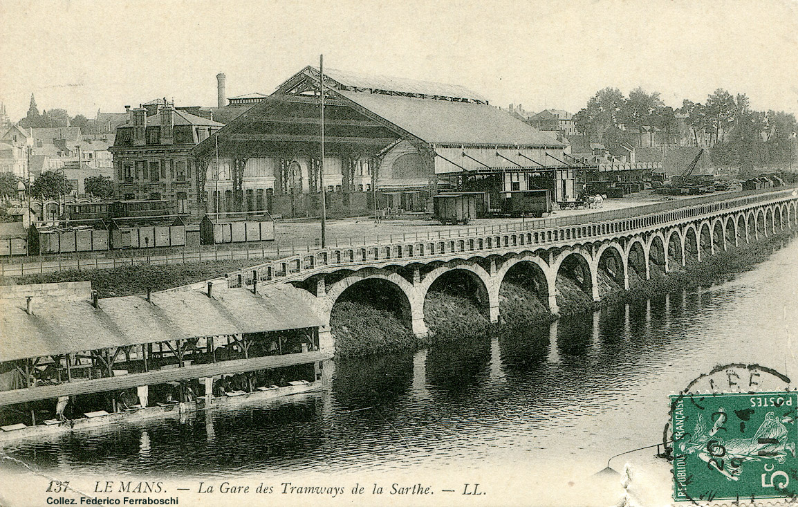 Tranvie francesi d'inizio Novecento - Le Mans.