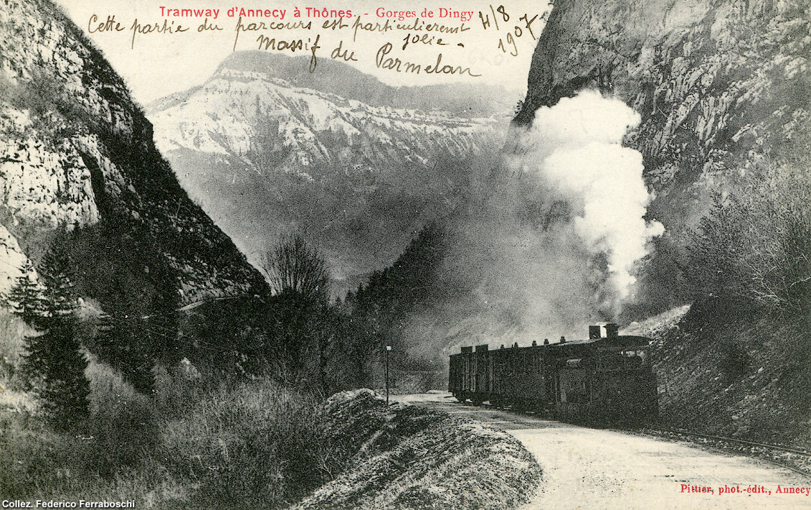 Tranvie francesi d'inizio Novecento - Tramway d'Annecy  Thnes.
