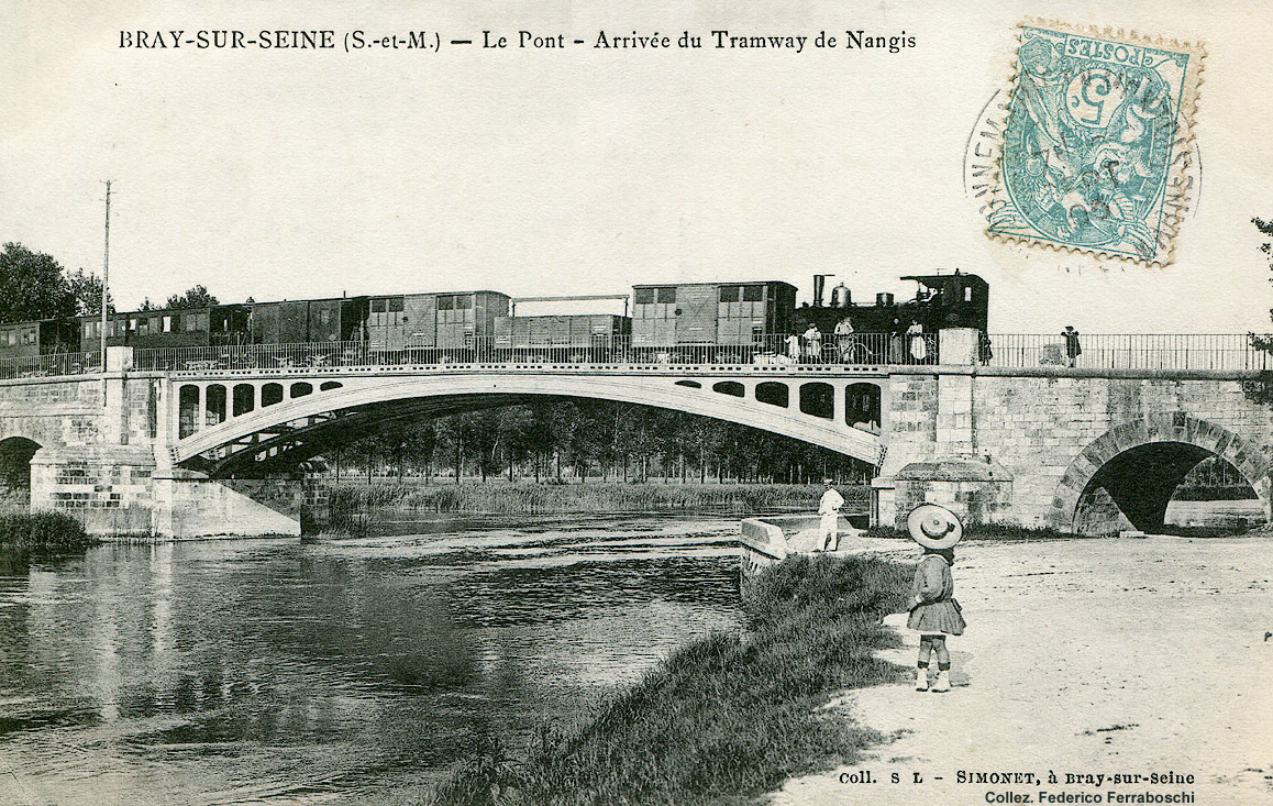 Tranvie francesi d'inizio Novecento - Bray-sur-Seine.