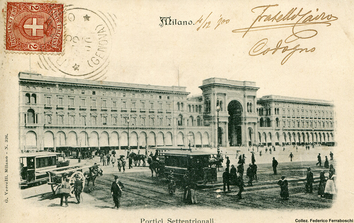 Quando i tram andavano a cavalli - Milano.