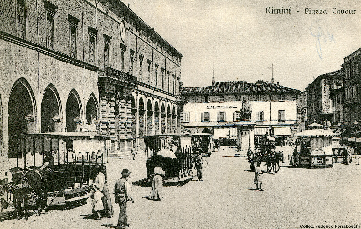 Quando i tram andavano a cavalli - Rimini.