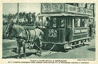 Quando i tram andavano a cavalli - Certosa di Pavia.