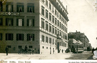 Cartoline di tram romani - Via Ludovisi.