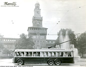 Filobus a tre assi - Milano.