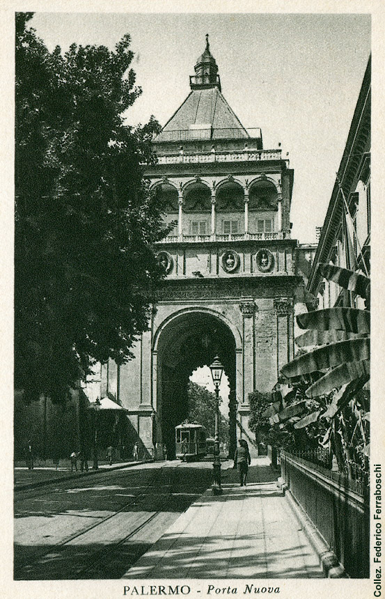 La tranvia Palermo-Monreale - Palermo Porta Nuova.