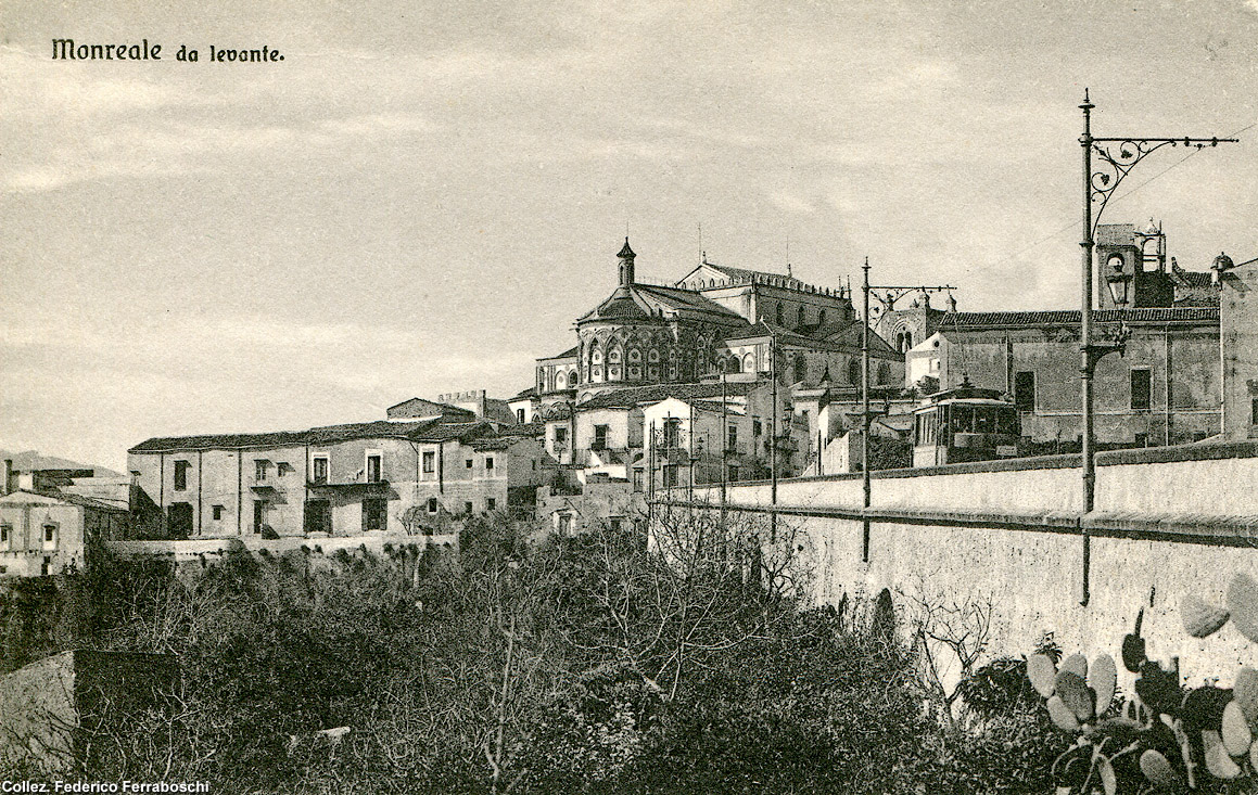 La tranvia Palermo-Monreale - Monreale da levante.