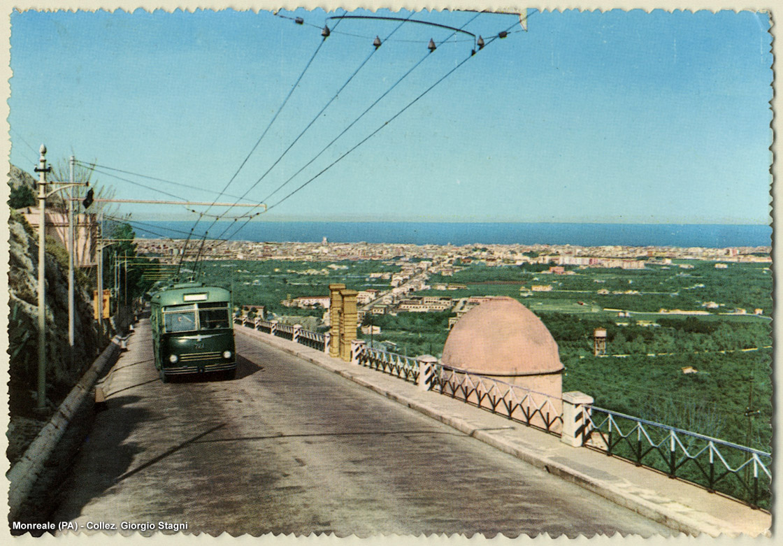 La tranvia Palermo-Monreale - Filobus 724.