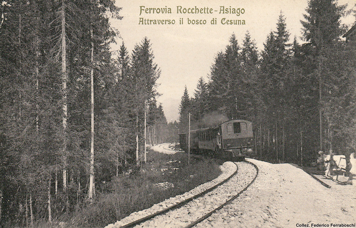 La ferrovia Rocchette-Asiago - Bosco Cesuna.